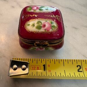 Limoges Floral Trinket Box